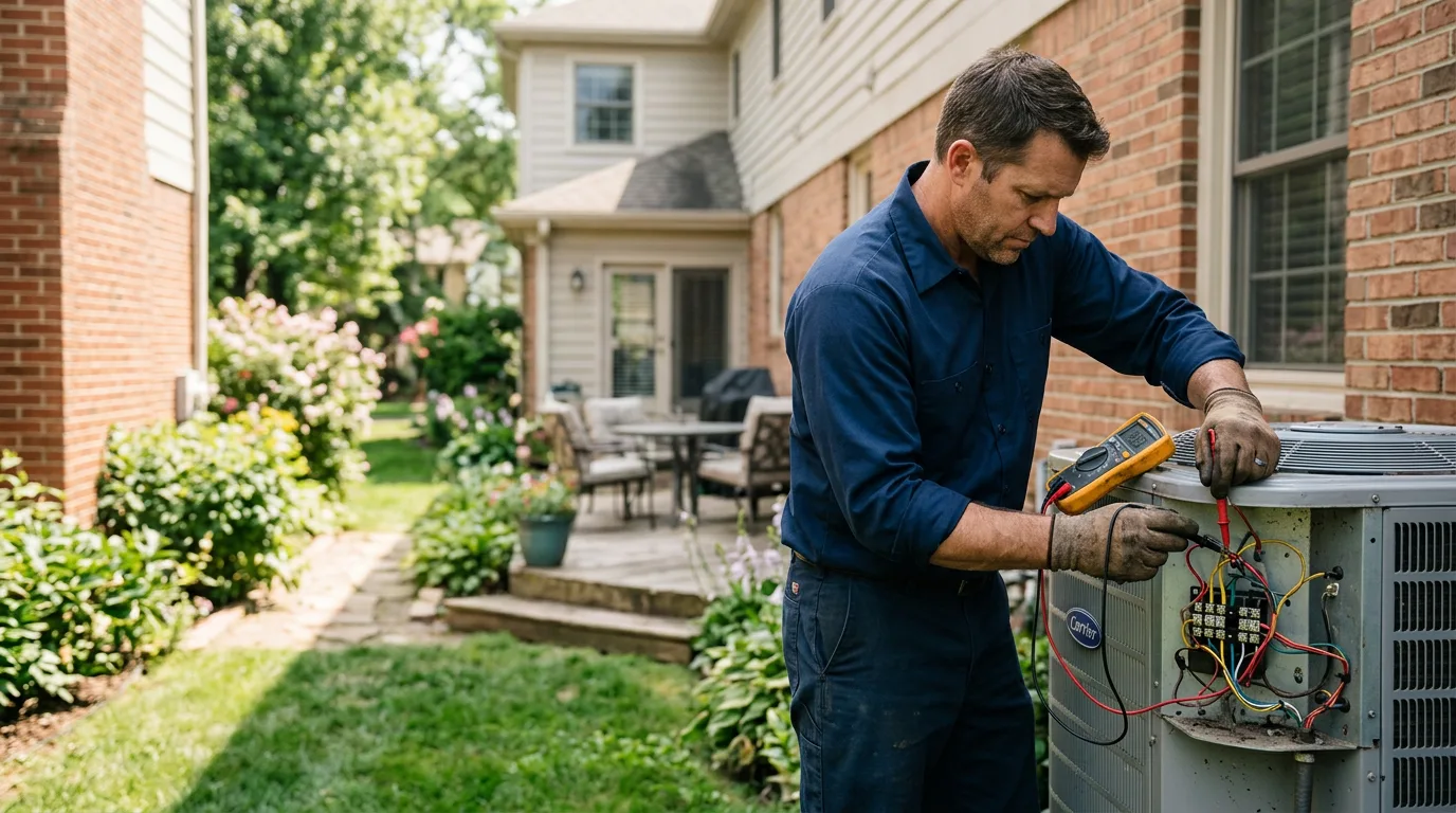HVAC technician working near Borup, MN